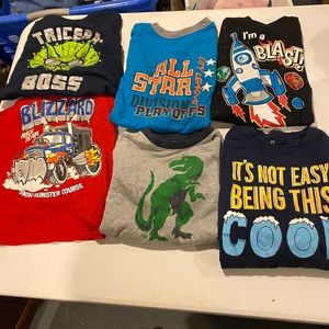 Six t shirts